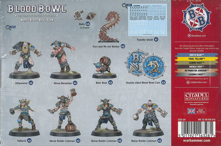 Blood Bowl Norse Team  / Norsca Rampagers - drużyna wikingów