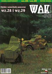 Model kartonowy WAK 12/18 Samochody pancerne wz.28 i wz.29