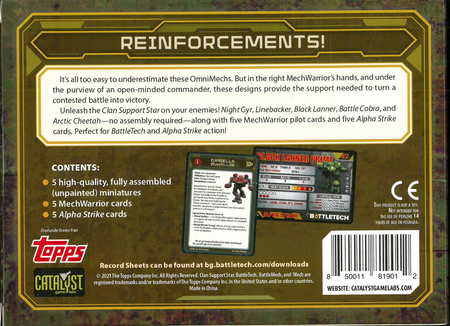 BattleTech Clan Support Star ENG