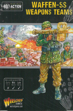 Bolt Action German Waffen-SS Weapons Teams + 3 kości rozkazów