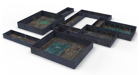 Tenfold Dungeon Dungeons & Sewers - przestrzenna sceneria RPG