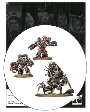 Chaos Space Marines Warpforged Venomclawler and Obliterators