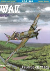 Model kartonowy WAK 1/21 Caudron CR.714C1