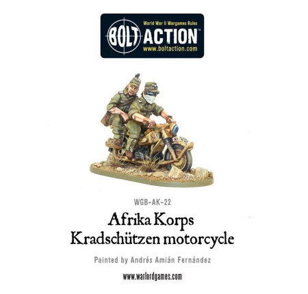 Bolt Action German Afrika Korps Kradschutzen Motorcycle