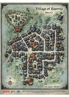D&D Curse of Strahd Map Set / Klątwa Strahda zestaw map