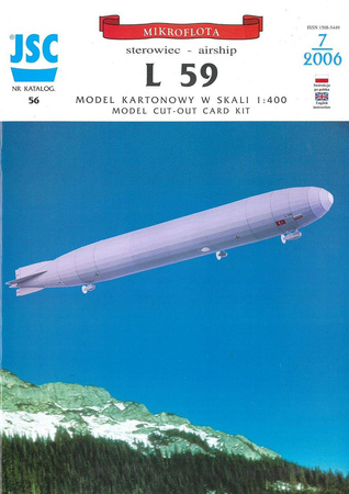  Model kartonowy JSC 56 Sterowiec  L59