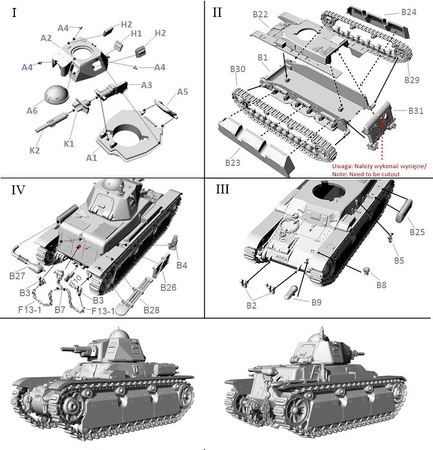 Wrzesień 1939 nr 119 Francuski czołg Renault R40 z armatą 37 mm SA38