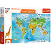 Puzzle 104 Edukacyjna Mapa Świata (Trefl)