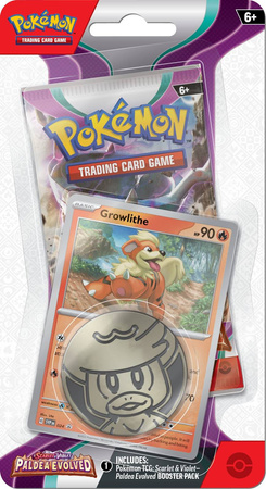 Pokemon TCG Scarlet & Violet - Paldea Evolved Checklane Blister Growlithe