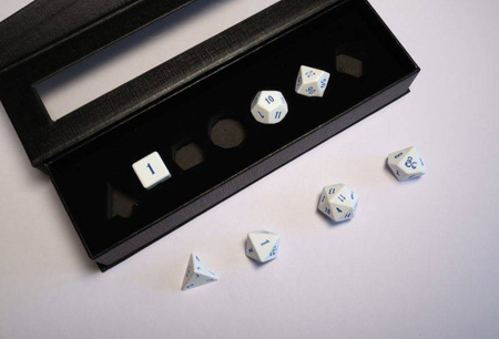 Icewind Dale Heavy Metal Dice Set White