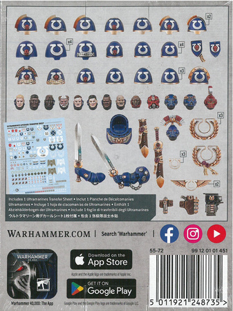 Space Marines Ultramarines Upgrades and Transfers