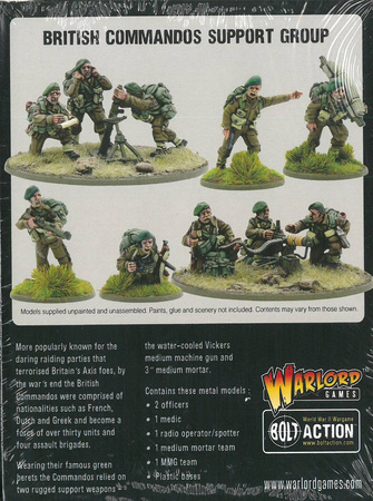 Bolt Action British Commandos Support Group
