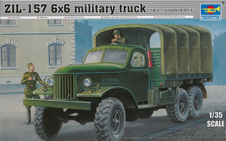 Trumpeter 01001 ZIL-157 6x6 military truck model plastikowy do sklejenia i pomalowania