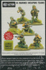 Bolt Action WWII US Marines Weapons Teams + 3 kości rozkazów