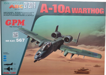 Model kartonowy GPM 567 A-10A Warthog