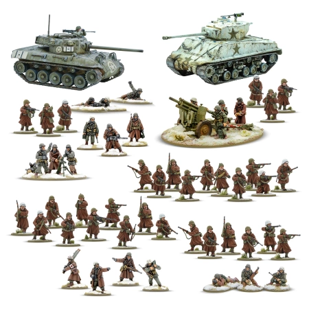 Bolt Action US Army Winter Starter Army - zestaw