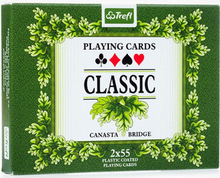 Karty Classic 2x55 listków TREFL (Zielone Pudełko)