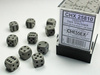 Kości zestaw 36xD6 Chessex 25810 Opaque Dark Grey w/ black