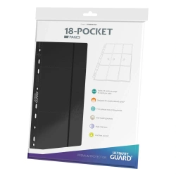 Strony do Segregatora Ultimate Guard 18-Pocket Side-Loading Black (10 sztuk)