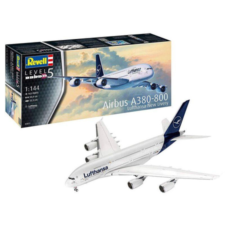 Revell 03872 Samolot Airbus A380-800 Lufthansa New Livery