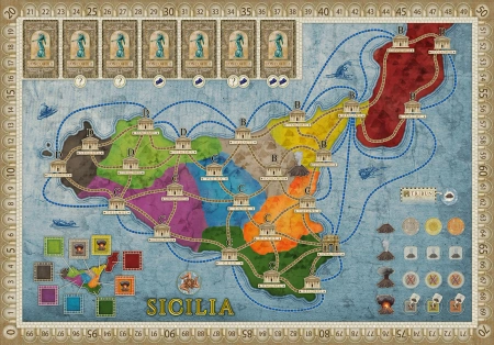 Concordia mapa Rzym / Sycylia - Roma / Sicilia