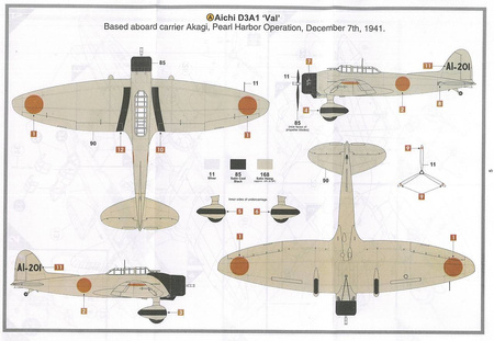 Airfix A02014V Aichi D3A1 'VAL' model plastikowy do sklejenia i pomalowania