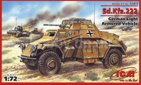 ICM 72411 Sd.Kfz.222 German Light Armored Vehicle