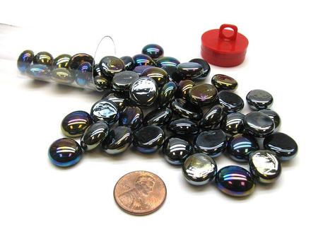 Znaczniki szklane Chessex Black Opal (40+)