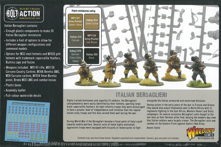 Bolt Action Italian Bersaglieri Infantry / Bersalierzy