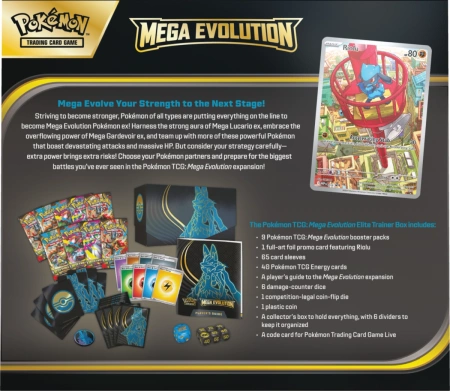 Pokemon TCG Mega Evolution Elite Trainer Box Mega Lucario