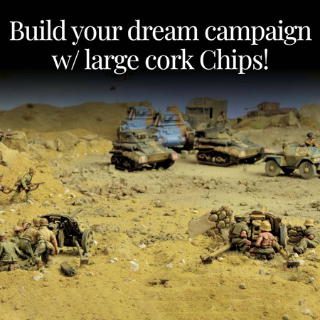 Warlord Battlefields&Basing Large Cork Chips większe łupki korkowe (180 ml)