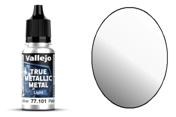 Vallejo 77101 True Metallic Metal 101 Light Sterling Silver