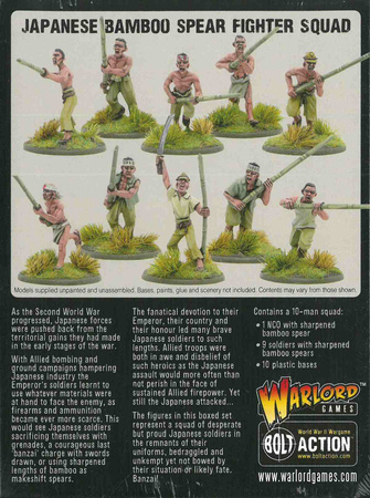 Bolt Action WWII Japanese Bamboo Spear Fighter Squad