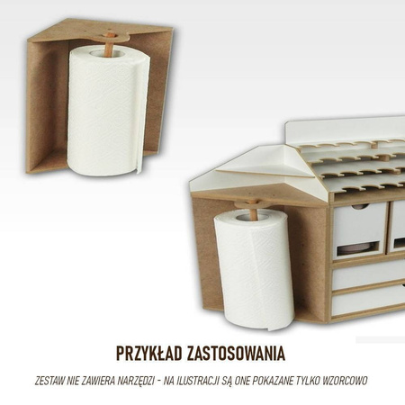 HobbyZone HZ-OM08b Moduł narożnik na ręcznik papierowy do założenia rolki z papierem.