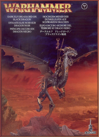 Cities of Sigmar Dark Elf Dreadlord on Black Dragon - smok