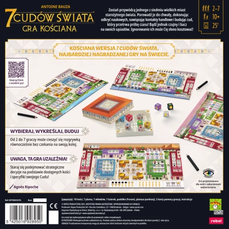7 Cudów Świata Gra Kościana +Promo Cud Świata