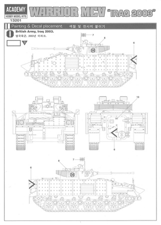 Academy 13201 Warrior MCV Irak 2003