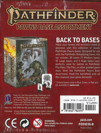 Pathfinder Pawns Base Assortment - podstawki