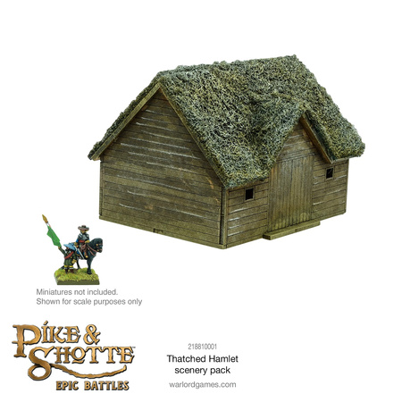 Pike&Shotte Epic Battles Thatched Hamlet Scenery Pack - mała wioska ze strzechą