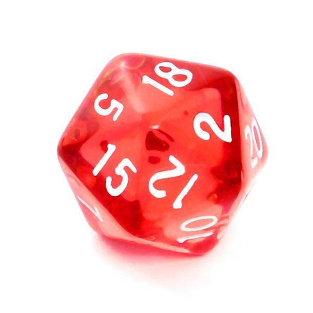 Kości zestaw RPG kryształ czerwone (Rebel)