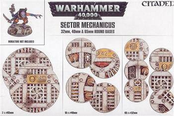 Podstawki Sector Mechanicus 32mm, 40mm & 65mm