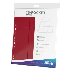 Strony do Segregatora Ultimate Guard 18-Pocket Side-Loading Red (10 sztuk)