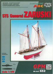GPM 652 STS Generał Zaruski model kartonowy do sklejenia