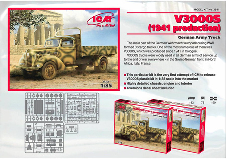 ICM 35411 V3000S German Army Truck (1941)