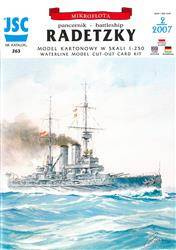 Model kartonowy JSC 263 Przeddrednot S.M.S. Radetzky