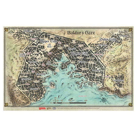 D&D Baldur's Gate Map - mapa