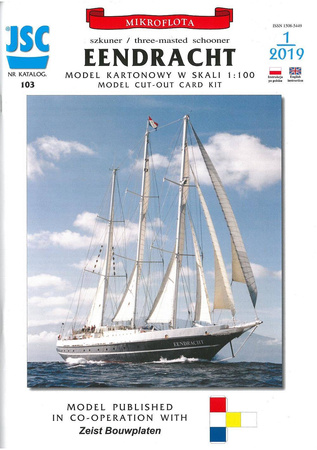 Model kartonowy JSC 103 Szkuner Eendracht