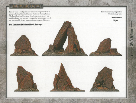 Battlefield in a Box BB644 Rock Outcrops Mars