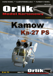 Orlik 193 Kamow Ka-27 model kartonowy do sklejenia