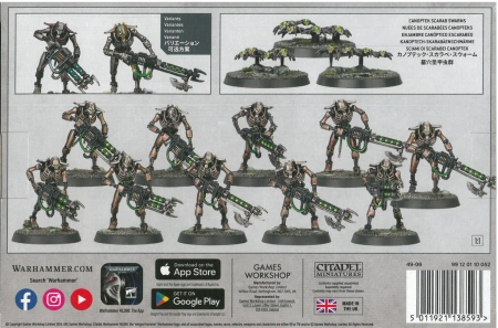 Necrons Warriors with Canoptek Scarabs